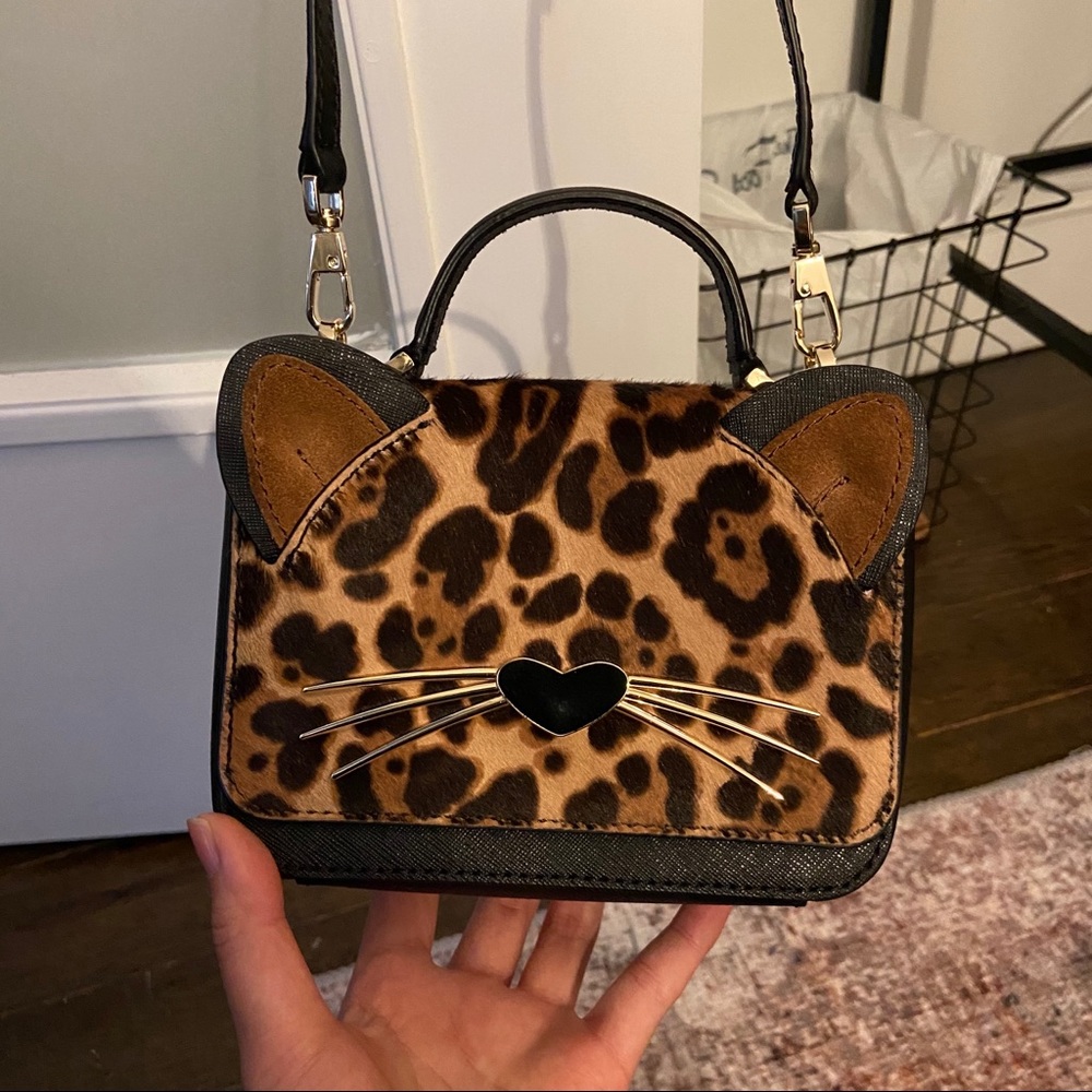 Kate Spade leopard mini crossbody